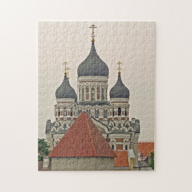 Catedral de Tallin y el rompecabezas de la vista d (Vertical)