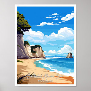 Catedral Marine Cove Ilustracion de viajes de arte