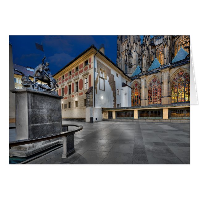 Catedral St.Vitus de Praga de noche (Anverso (Horizontal))