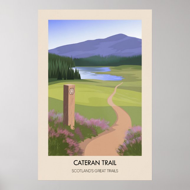 Cateran Trail Scotlands Great Trails Póster (Frente)