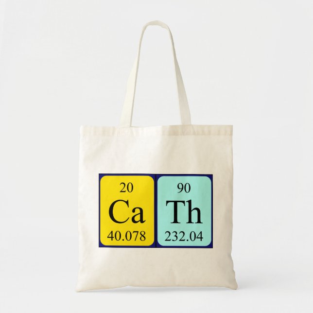 Cath nombre de tabla periódica de la bolsa (Frente)