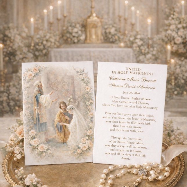 Catholic Wedding Prayer Card Betrothal  (Subido por el creador)