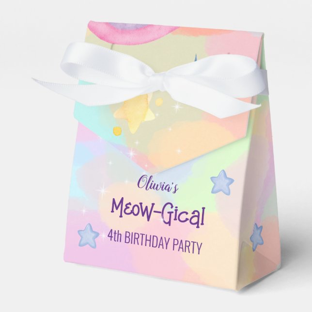 Caticorn meow-gical cumpleaños caja de regalo (Front Side)