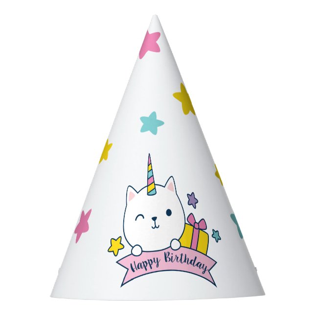 Caticorn | Sombrero de Fiesta | Blanco (Anverso)