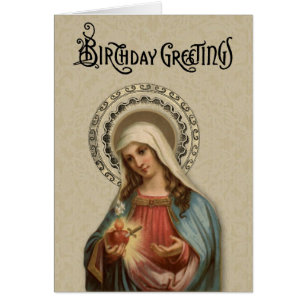 Católica Beata Virgen María Religiosa Vintage