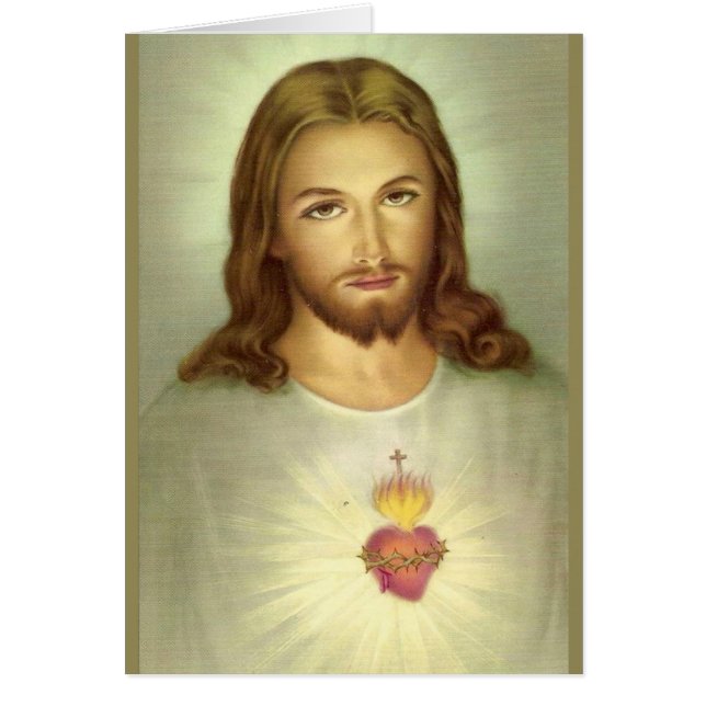 Católico Sagrado Corazón de Jesús Agradecimiento F (Frente)