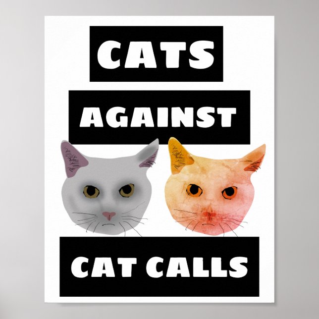 CATOS CONTRA CAT LLAMA A POSTERS (Frente)