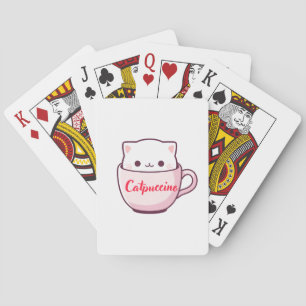 "Catpuccino Tarjetas de Cartas de Gatos Lindos Jug