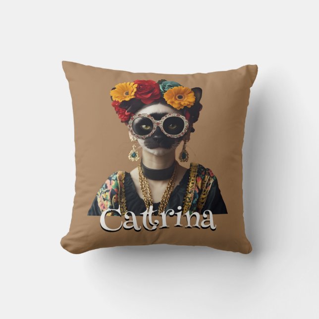 Catrina Gata Cojin (Anverso)