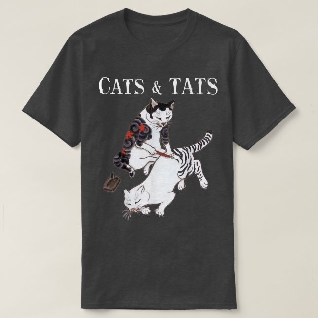 Cats and Tats camiseta gatito de la camiseta de la (Diseño del anverso)