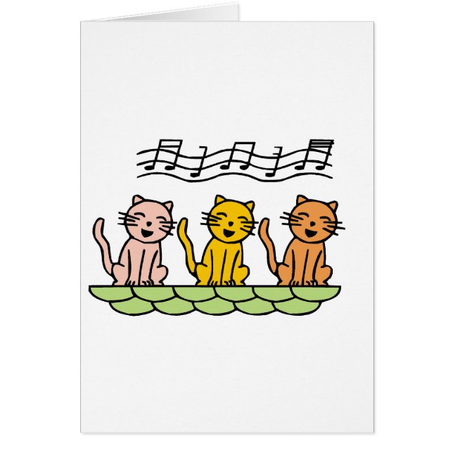 Cats cantantes camisetas y regalos (Frente)