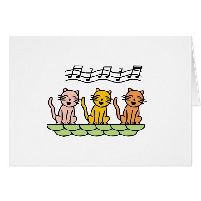 Cats cantantes camisetas y regalos (Anverso (Horizontal))