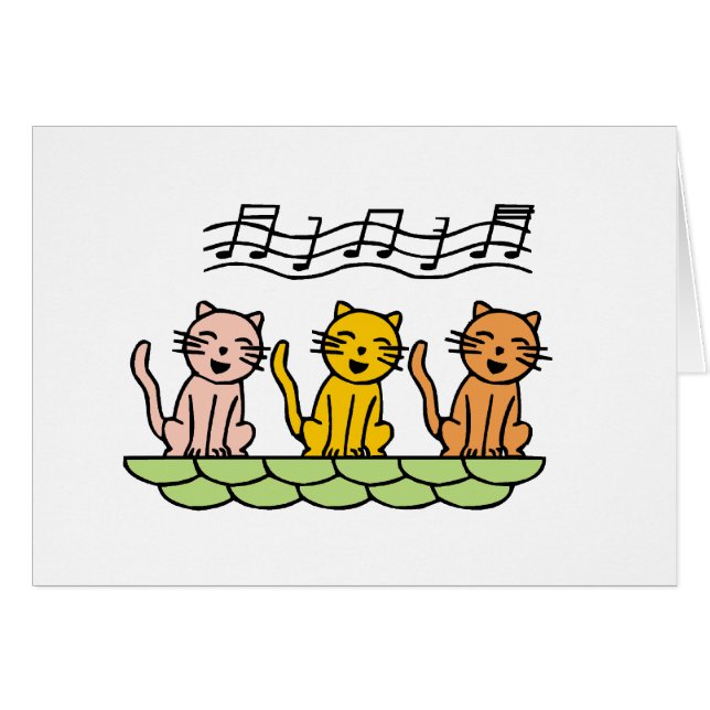 Cats cantantes camisetas y regalos (Anverso (Horizontal))