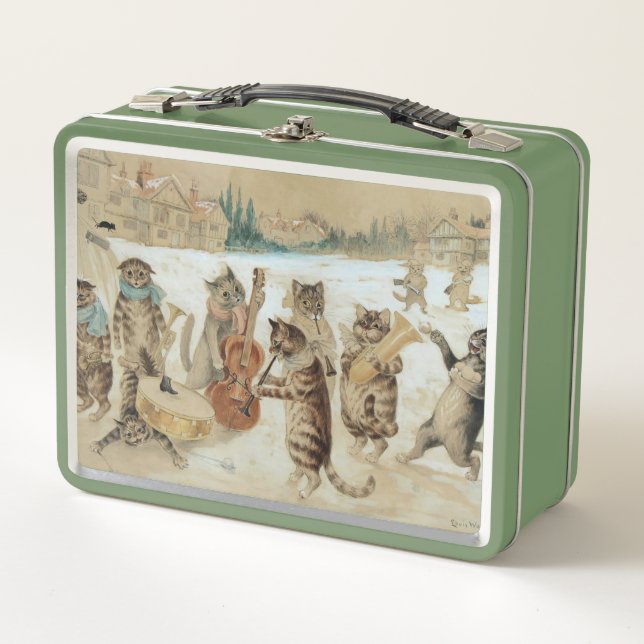 Cats Carol Singing by Louis Wain   (Anverso)