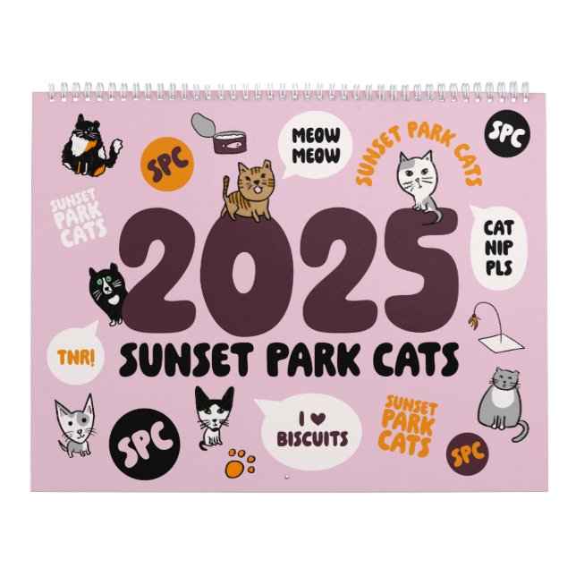 Cats de Sunset Park - Calendario 2025 (Tapa)