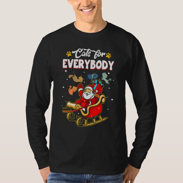 Cats For Everybody Christmas Ugly Sweater Matching (Anverso)