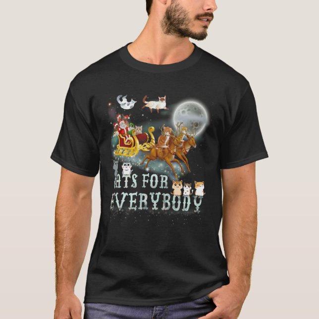 Cats For Everybody Santa Ugly Christmas Sweater (Anverso)