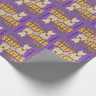 CATS HAN papel de envoltura de personalizado del P