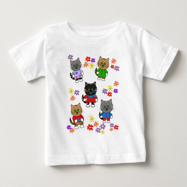Cats Personalizado de camisetas de animales curado (Anverso)