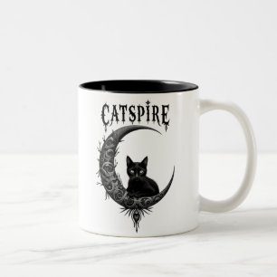 "CATSPIRE: Diseño de la luna gótica y la taza de g