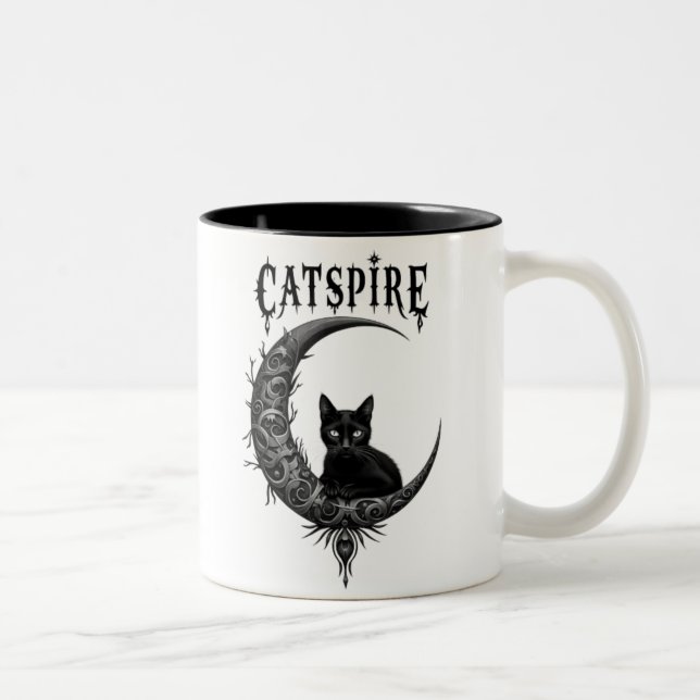 "CATSPIRE: Diseño de la luna gótica y la taza de g (Derecha)