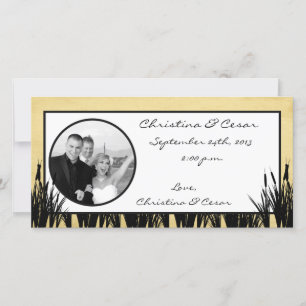 Cattail/Dragonfl, Invitación fotográfica de compro