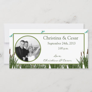 Cattail/Dragonfl, Invitación fotográfica de compro