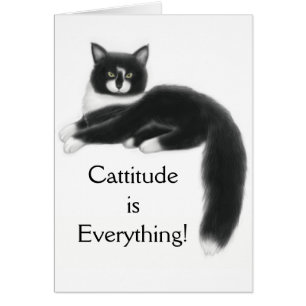 Cattitude es todo tarjeta