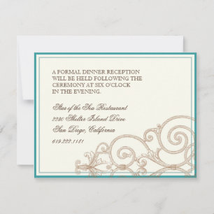 Cattleya Orchid taupe brown - Invitación a la rece