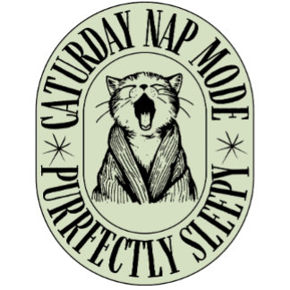 Caturday Nap Mode - Camiseta Cat Purfectamente div