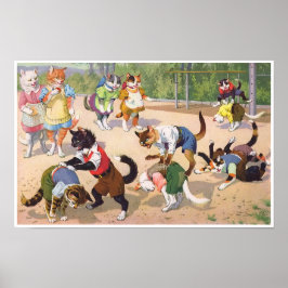 CATWALKS: Un salvaje juego de arte Poster de rana 