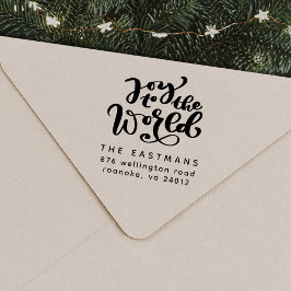 Caucho Alegría por el sello de goma del mundo