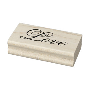 Caucho AMOR 1"x2.5" Sello de goma / Flamenco