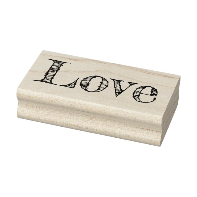Caucho AMOR 1"x2.5" Sello de goma / Fredericka (Sello)
