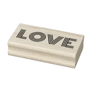 Caucho AMOR 1"x 2.5" Sello de goma / Monotón