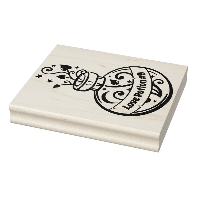 Caucho Amor Potion #9 Sello de botella - Personalizar tu  (Sello)