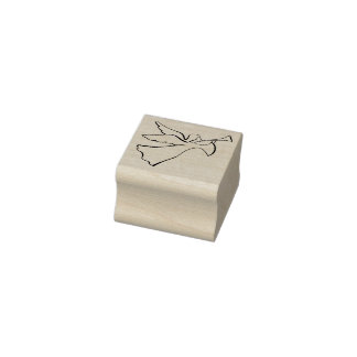 Caucho Ángel con sello de trompeta