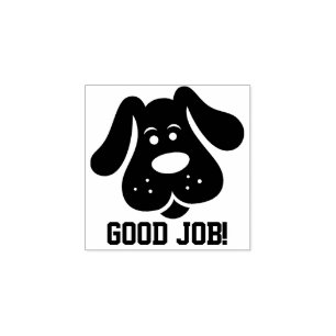 Caucho Buen sello del perro de perrito del trabajo de los