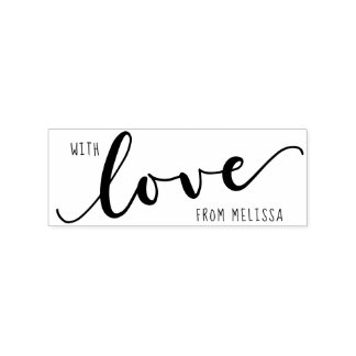 Caucho Con AMOR desde - Sello de goma personalizado