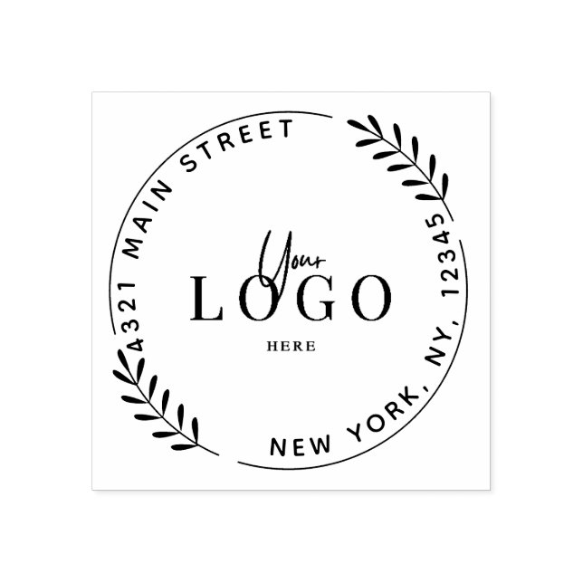 Caucho Crea tu propio sello de goma redondeado moderno (Impresión)