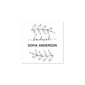 Caucho Crear su propio nombre a mano Sello de goma