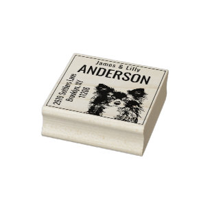 Caucho Cute Chihuahua Dirección de Retorno Sello de cauch