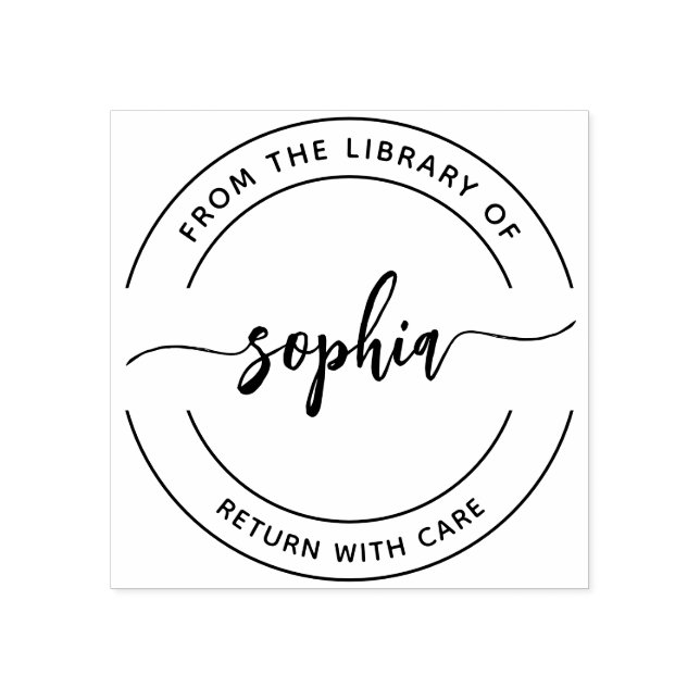 Caucho De La Biblioteca Del Sello De Goma De La Secuencia (Impresión)