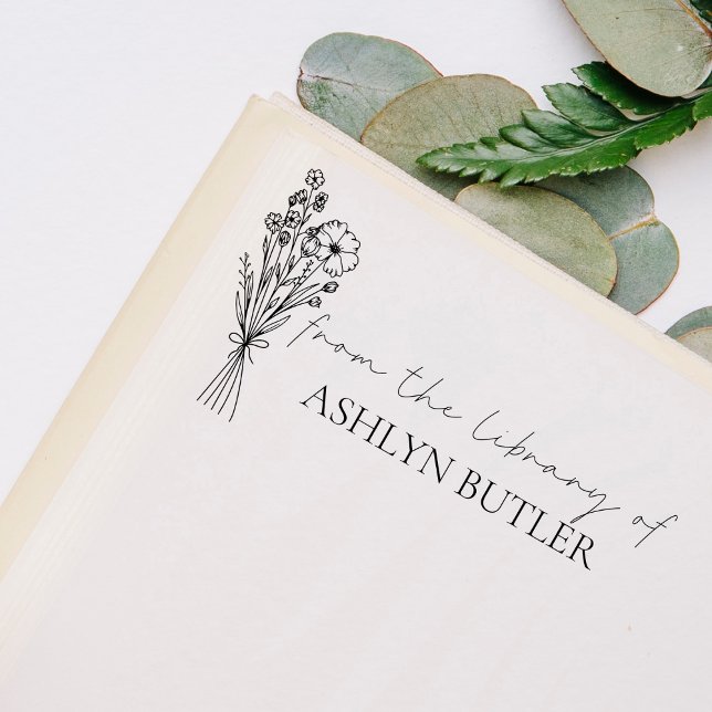 Caucho Desde el sello de madera de la biblioteca de nombr (Subido por el creador)