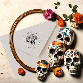Caucho Día de Los Muertos | Sello de Dirección de Devoluc