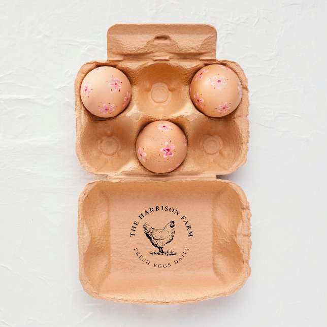 Caucho Dibujo de pollo ruso personalizado | Sello de huev (Subido por el creador)