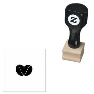 Caucho Diseño de sello de goma de corazón de tenis amor