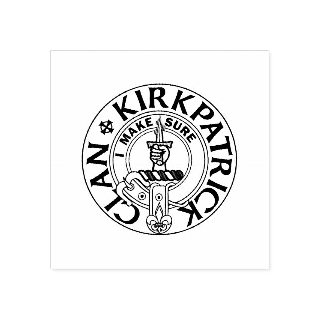 Caucho El sello perfecto de CLAN KIRKPATRICK 2x2 (Impresión)