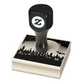 Caucho Espectacular sello de tinta paisajista de Hallowee