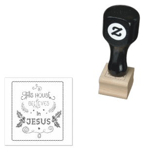 Caucho Esta Cámara cree en el sello de goma de Jesús